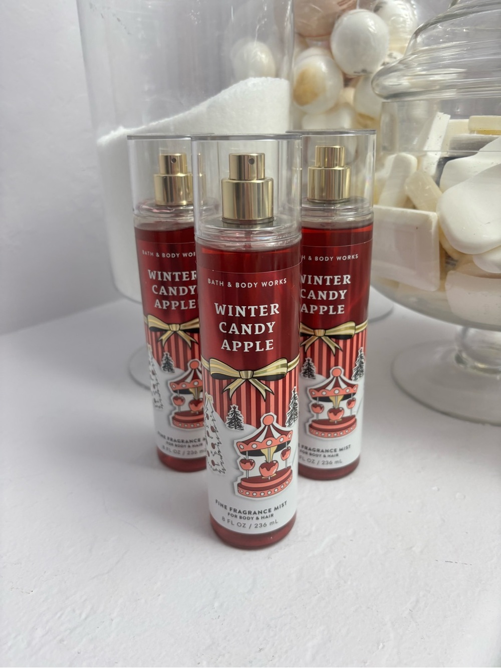 NWT -  3 Bath & Body Works Winter Candy Apple Mist